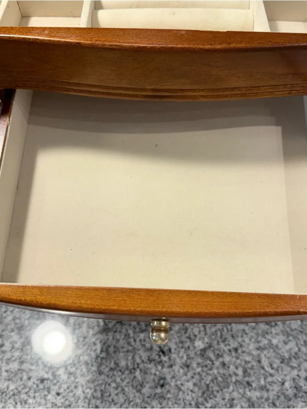 VTG Melin Wooden Jewelry Armoire Box Large Vanity Organizer 14